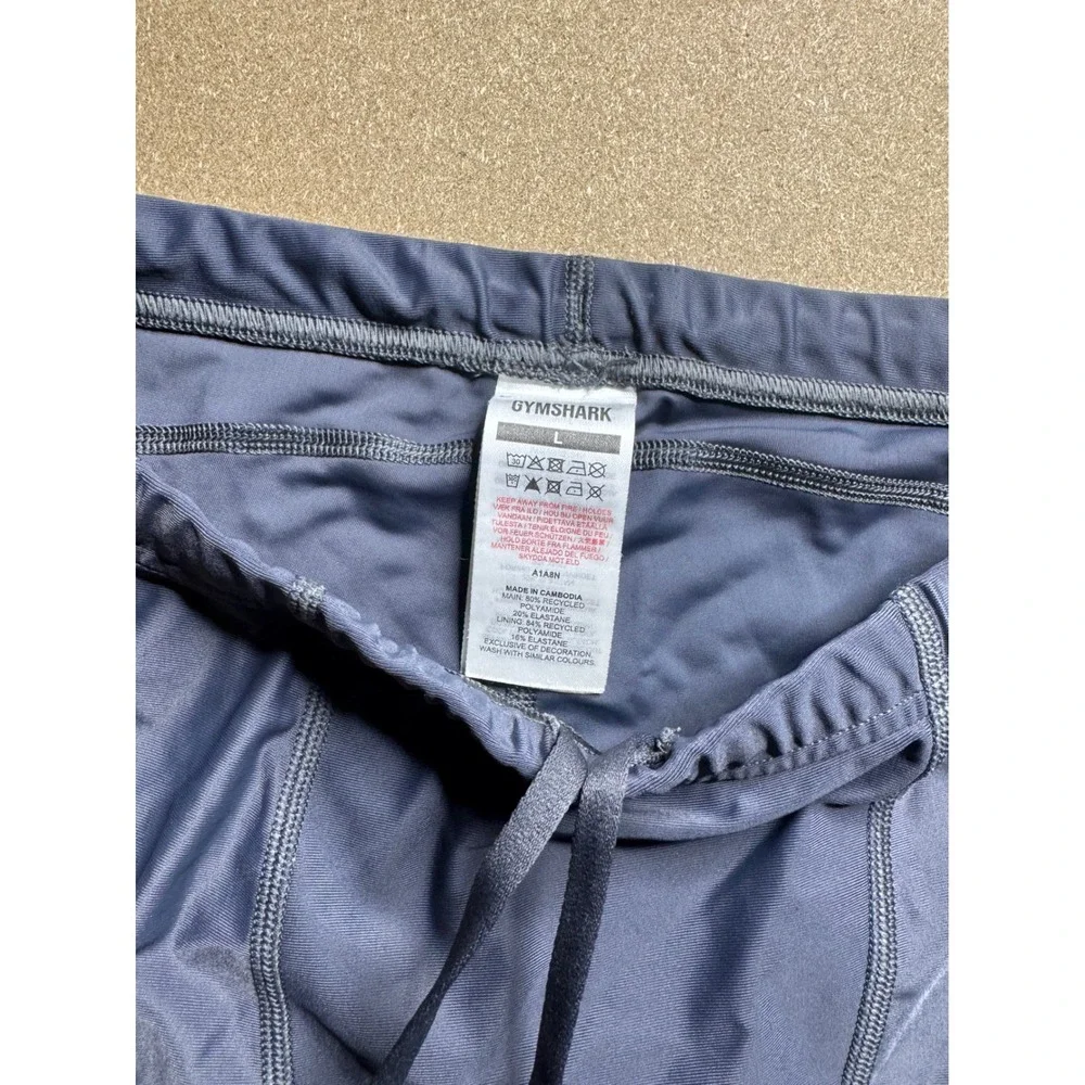 Gymshark Element Baselayer Training Shorts Mens L Gray Black A1A8N Compression